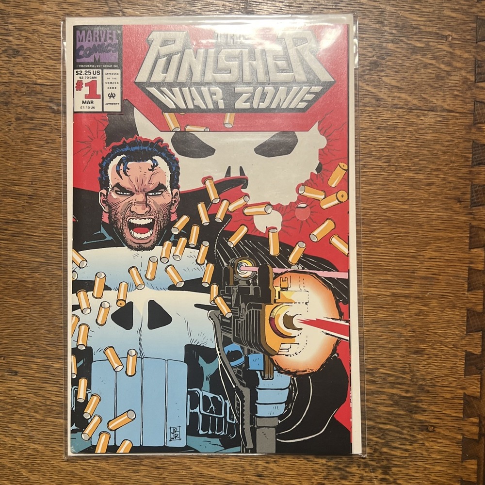 VTG Marvel The Punisher War Zone #1 Comic 1992 NM John Romita Jr Chuck Dixon
